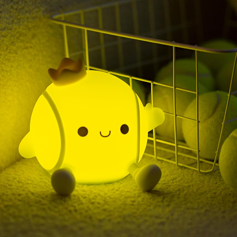 Table Tennis Game Pc - Cute Tennis Night Light Silicone Nursery