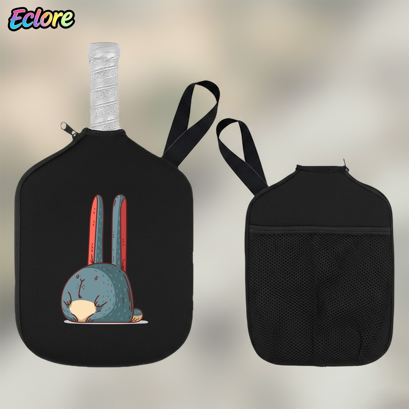 Table Tennis Racket - Cute Rabbit Pickleball Paddle Bag, Durable