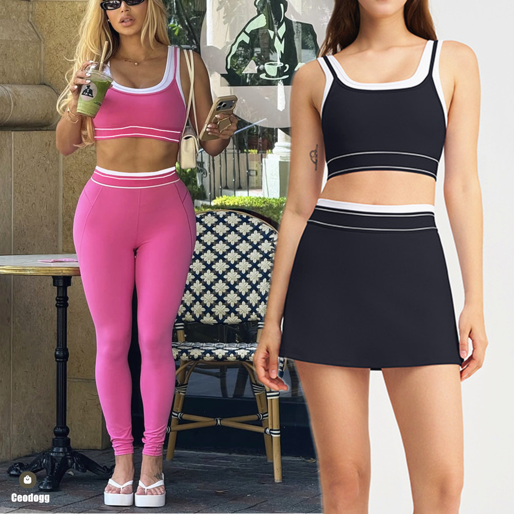 Table Tennis Jacket - 2PCS Yoga Set Women Outfits Sports