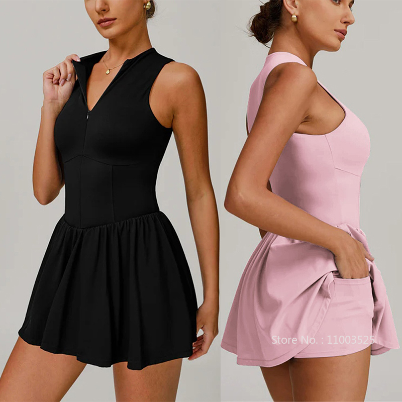 Table Tennis Jacket - Women Golf Badminton Tennis Dress Zipper