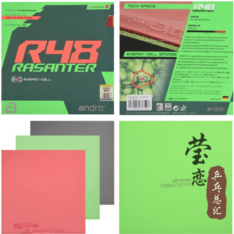 Andro Rasanter R45 47 50 C45 4 - đánh giá và giá Table Tennis Paddle Set