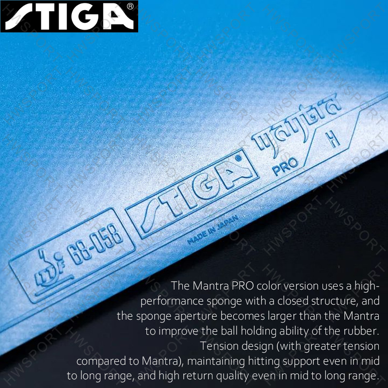 STIGA Mantra Pro Colorful Tabl - đánh giá và giá Table Tennis Japan