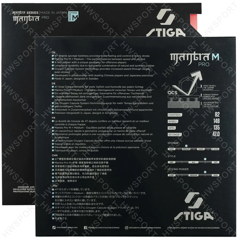 STIGA MANTRA PRO Table Tennis  - đánh giá và giá Table Tennis Japan