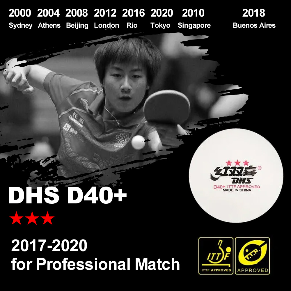 DHS D40+ DJ40+ Ping Pong Balls - đánh giá và giá Table Tennis Game Pc